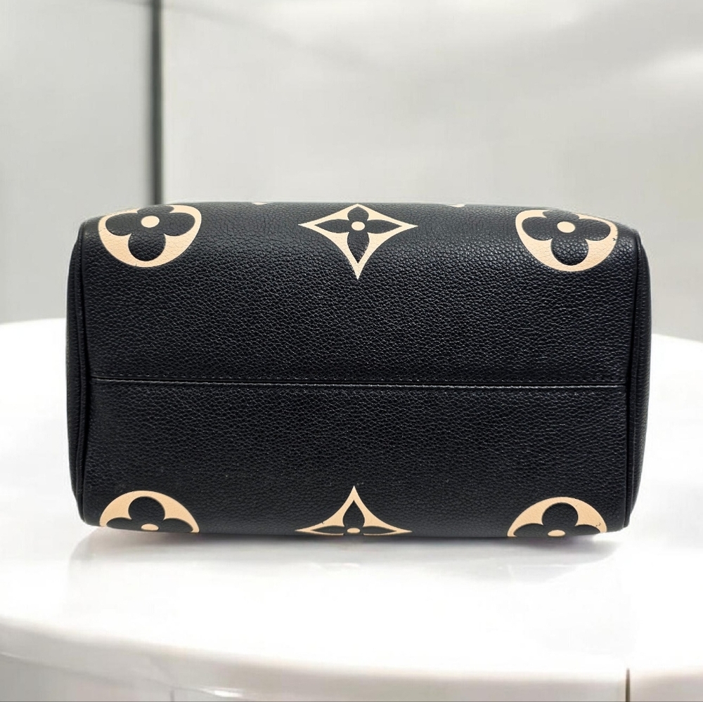 Louis Vuitton Speedy Bandouliere 25 Bicolor Empreinte Black Crossbody Bag - Picture 6 of 17